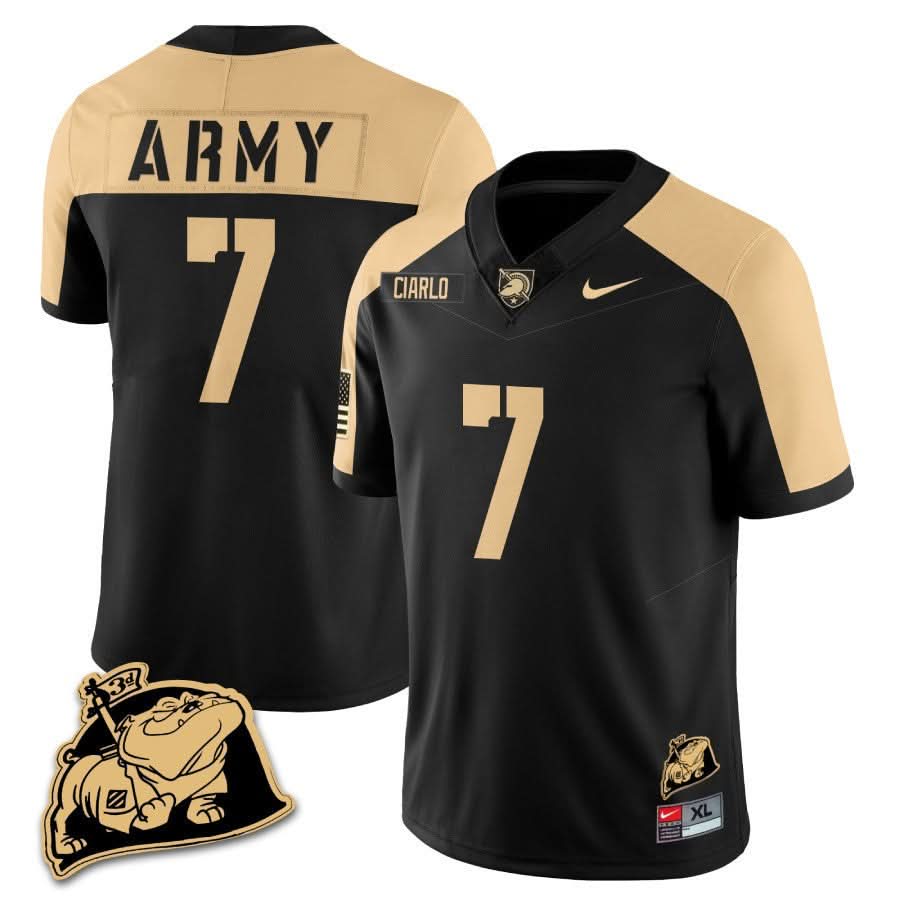 Army Black Knights Rocky The Bulldog Patch Jersey