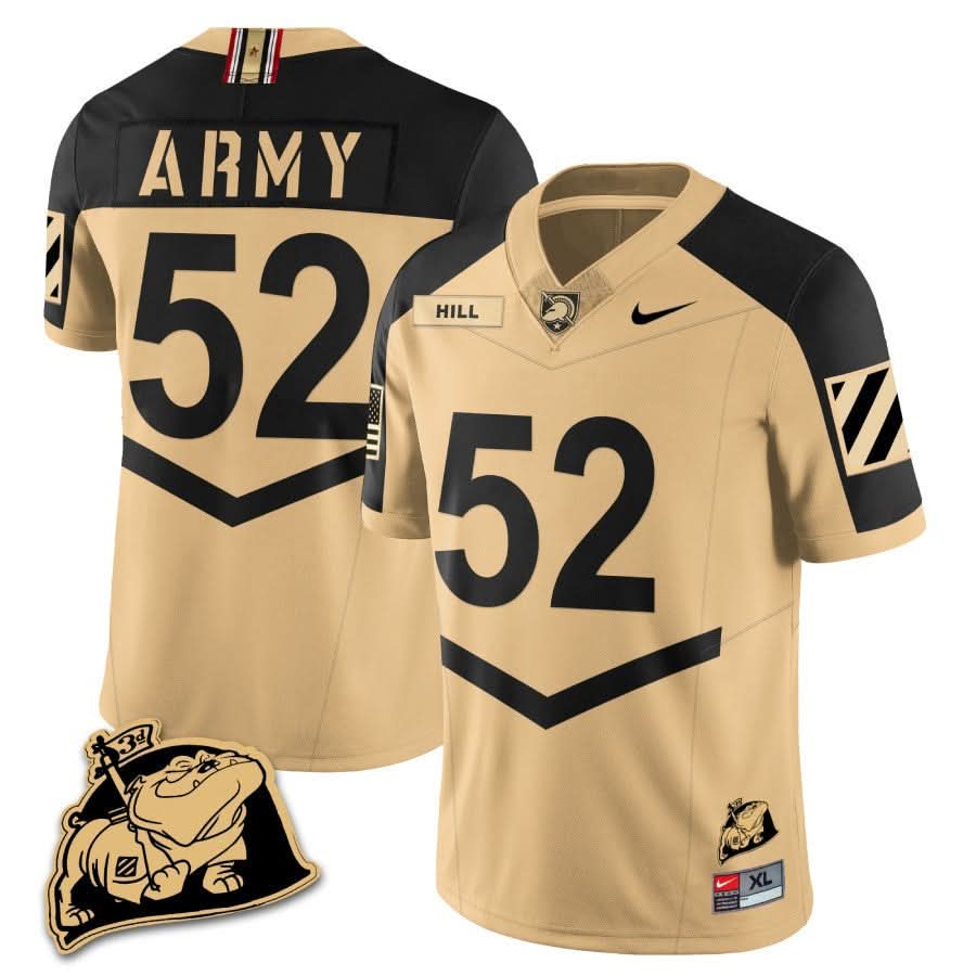 Army Black Knights Rocky The Bulldog Patch Jersey