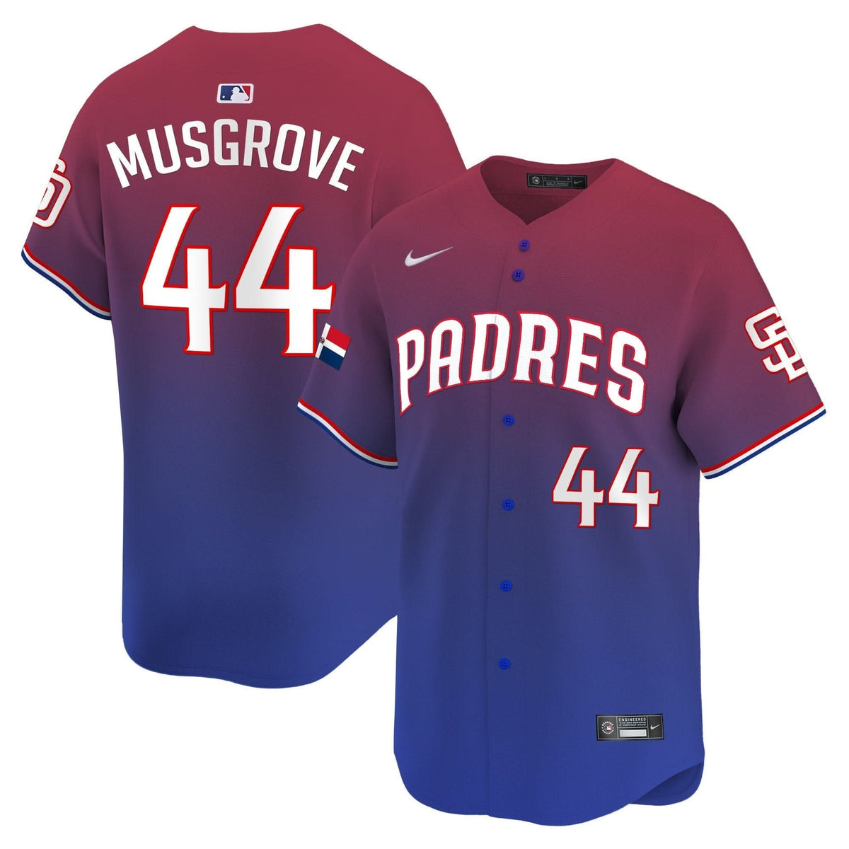 San Diego Padres Dominican Republic Vapor Premier Limited Jersey - Stitched
