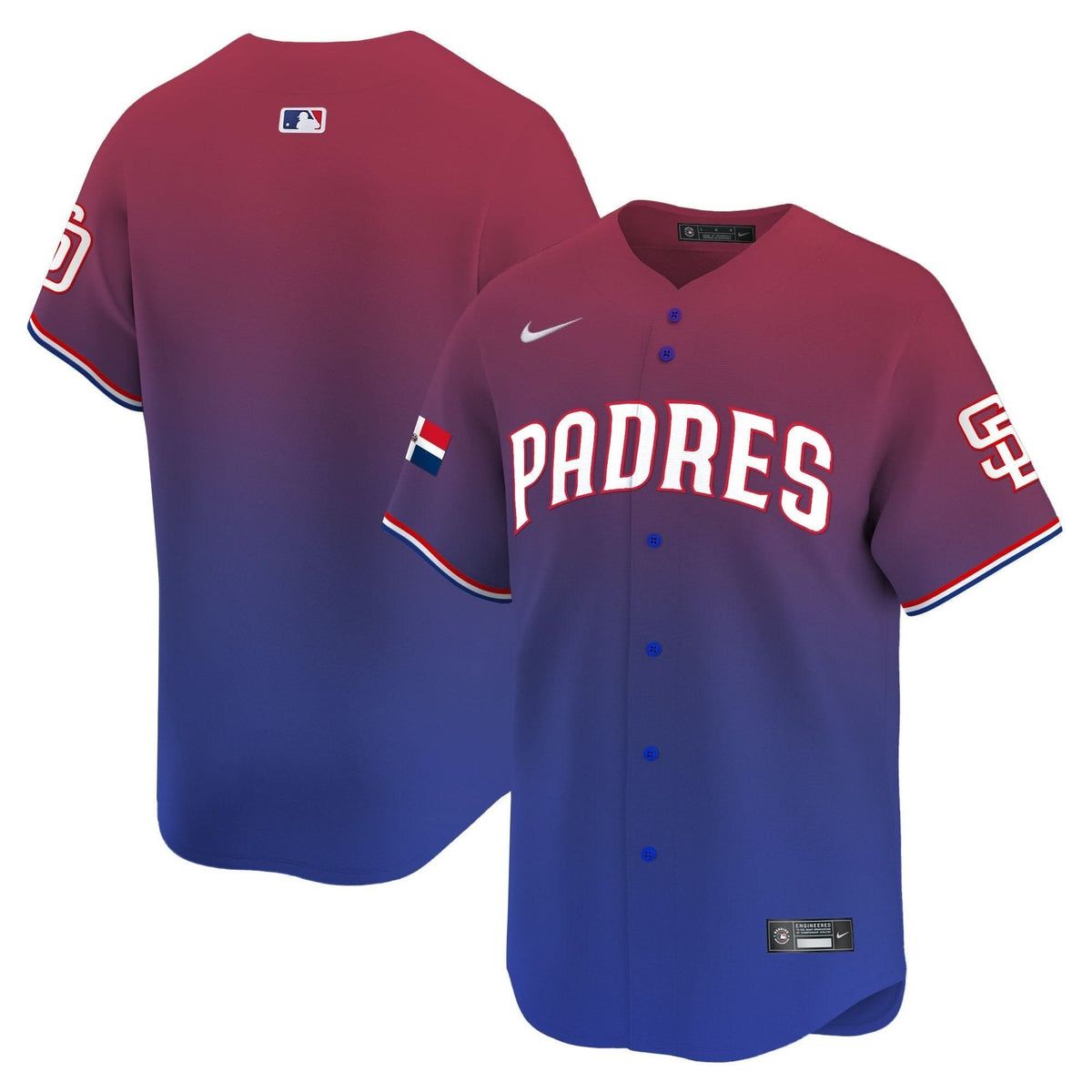 San Diego Padres Dominican Republic Vapor Premier Limited Jersey - Stitched