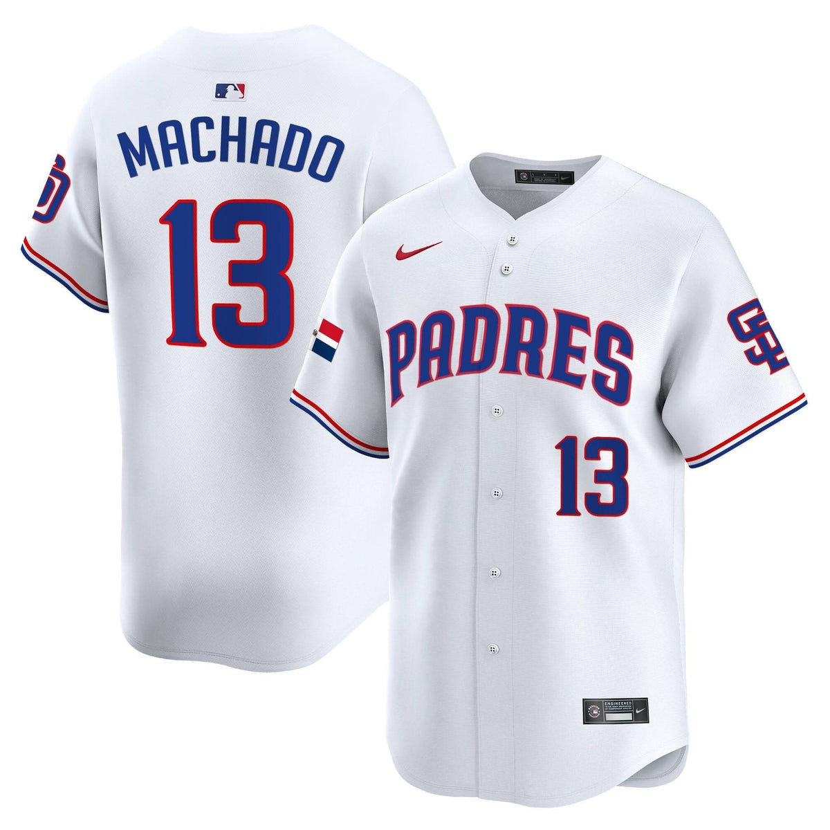 San Diego Padres Dominican Republic Vapor Premier Limited Jersey - Stitched