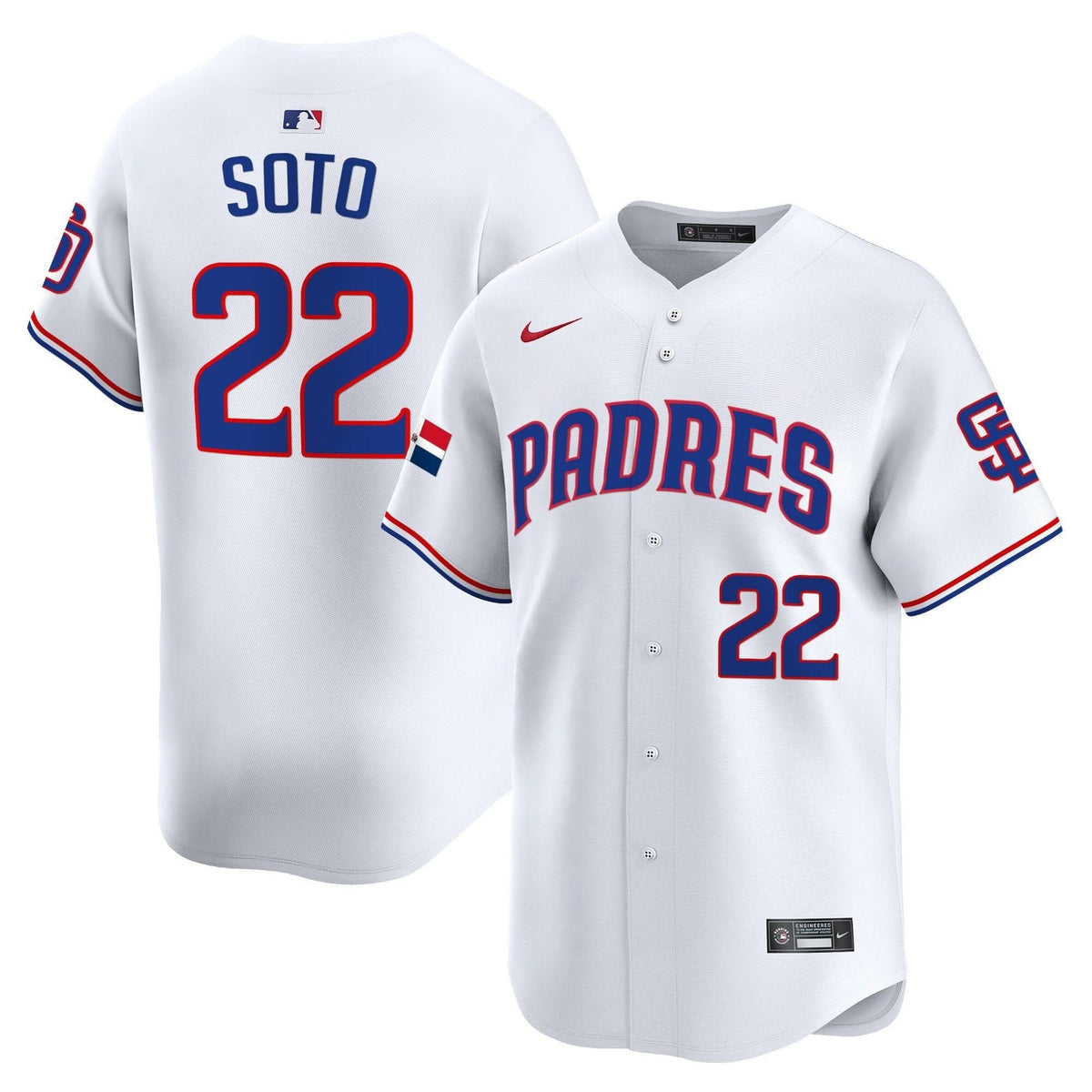 San Diego Padres Dominican Republic Vapor Premier Limited Jersey - Stitched
