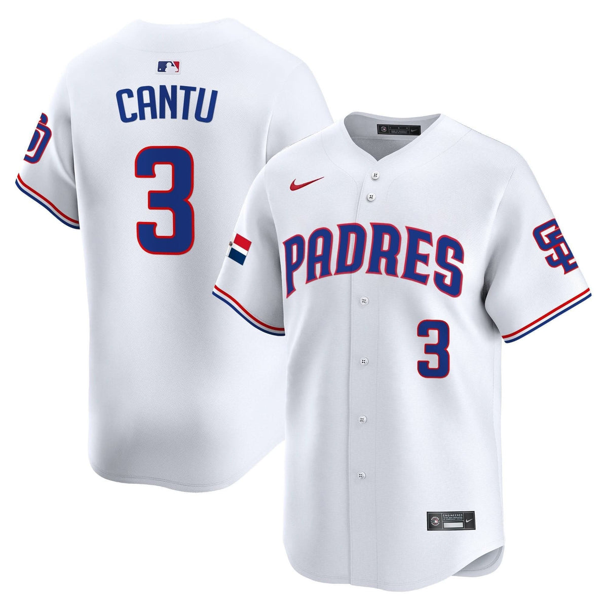 San Diego Padres Dominican Republic Vapor Premier Limited Jersey - Stitched