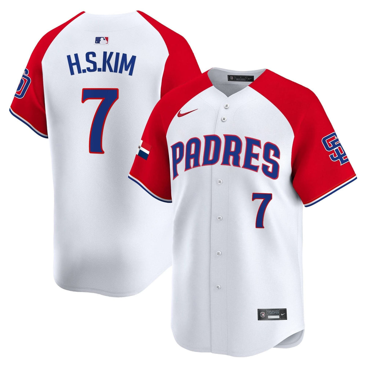 San Diego Padres Dominican Republic Vapor Premier Limited Jersey - Stitched