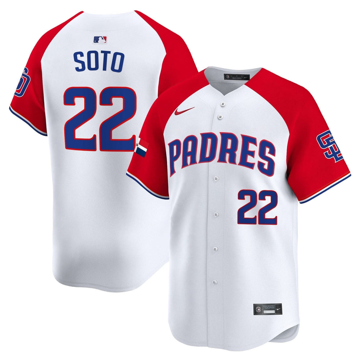 San Diego Padres Dominican Republic Vapor Premier Limited Jersey - Stitched