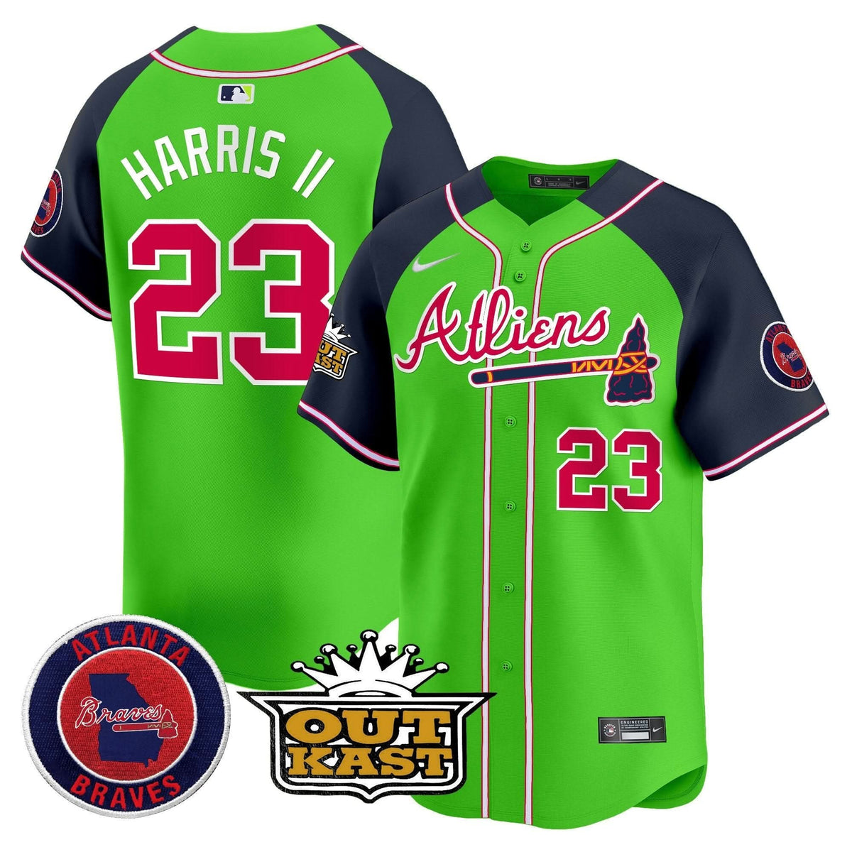 Atlanta Braves Atliens Vapor Premier Limited Jersey - Stitched