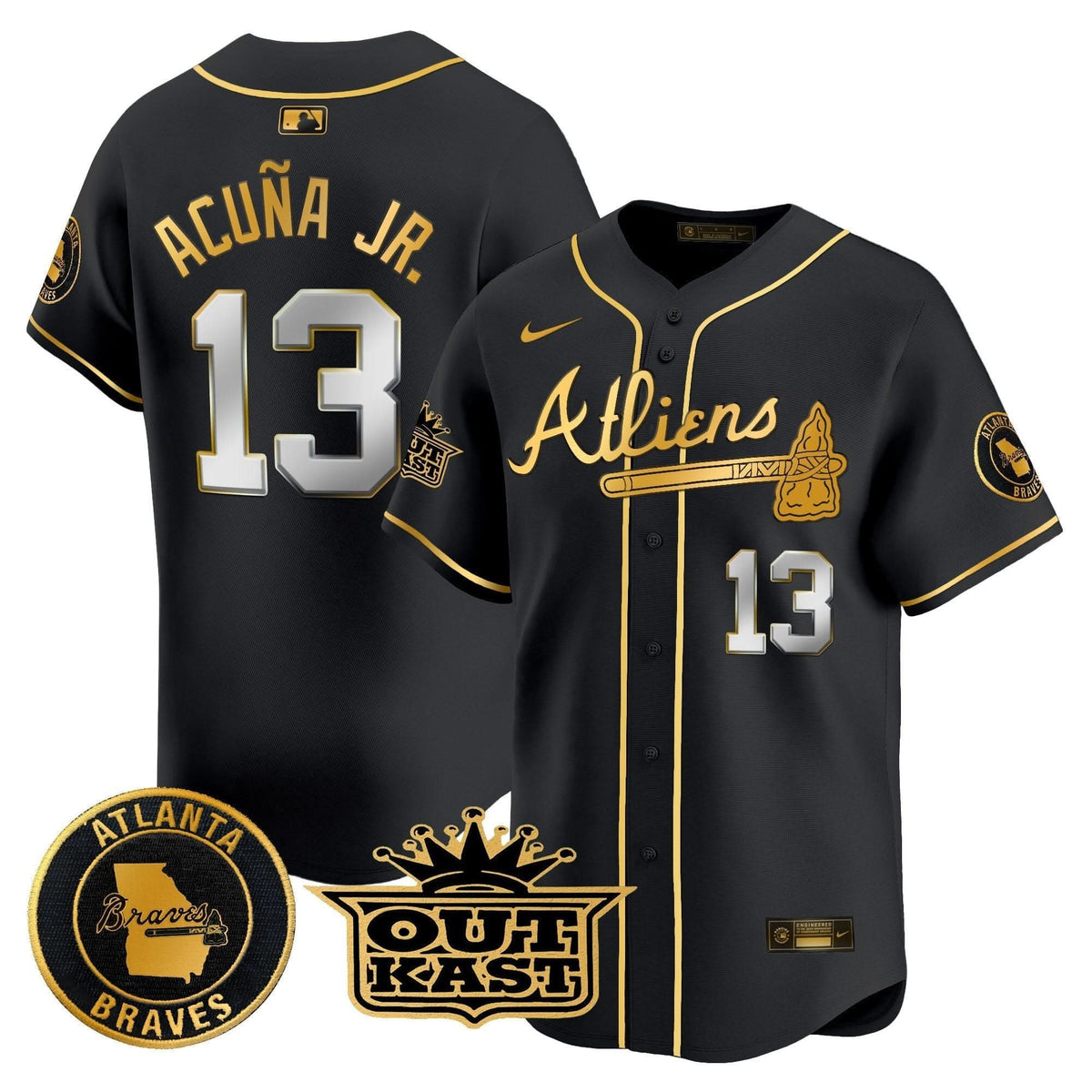 Atlanta Braves Atliens Vapor Premier Limited Jersey - Stitched