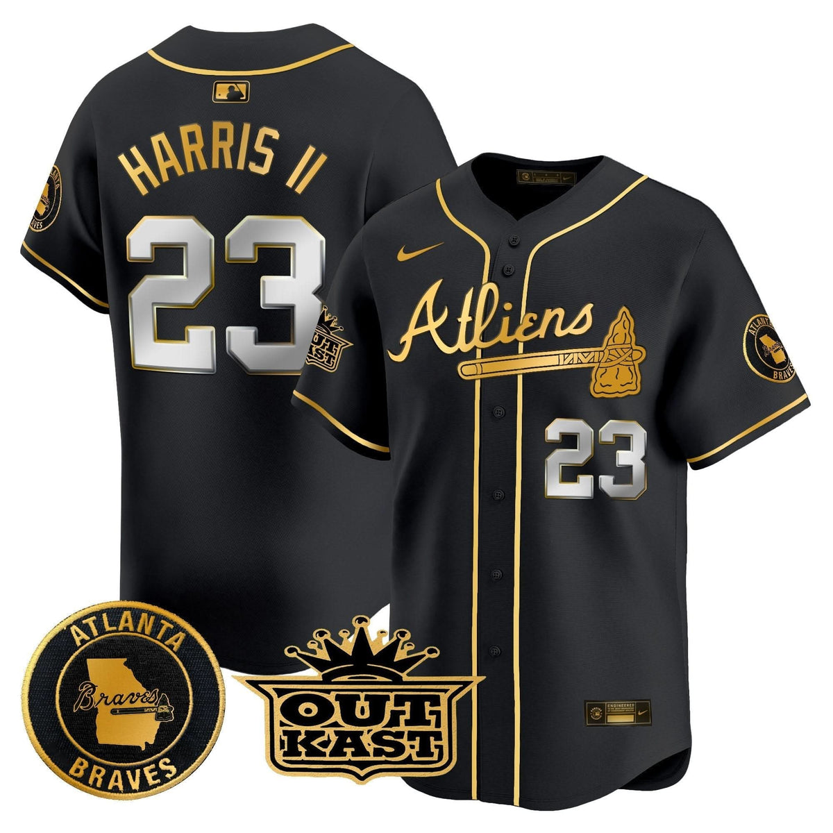 Atlanta Braves Atliens Vapor Premier Limited Jersey - Stitched