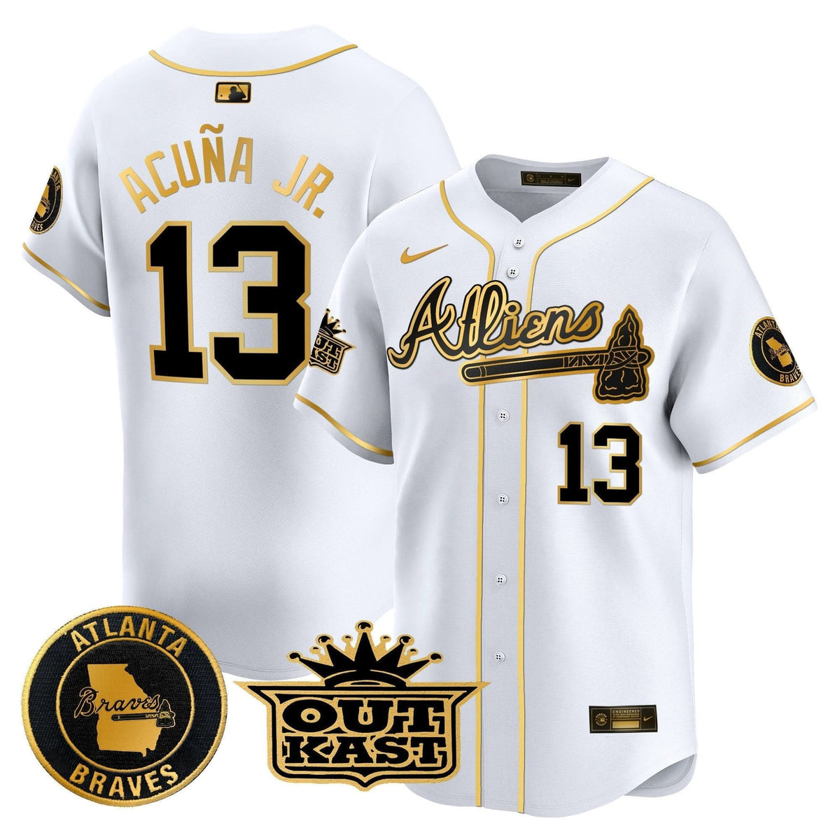 Atlanta Braves Atliens Vapor Premier Limited Jersey - Stitched