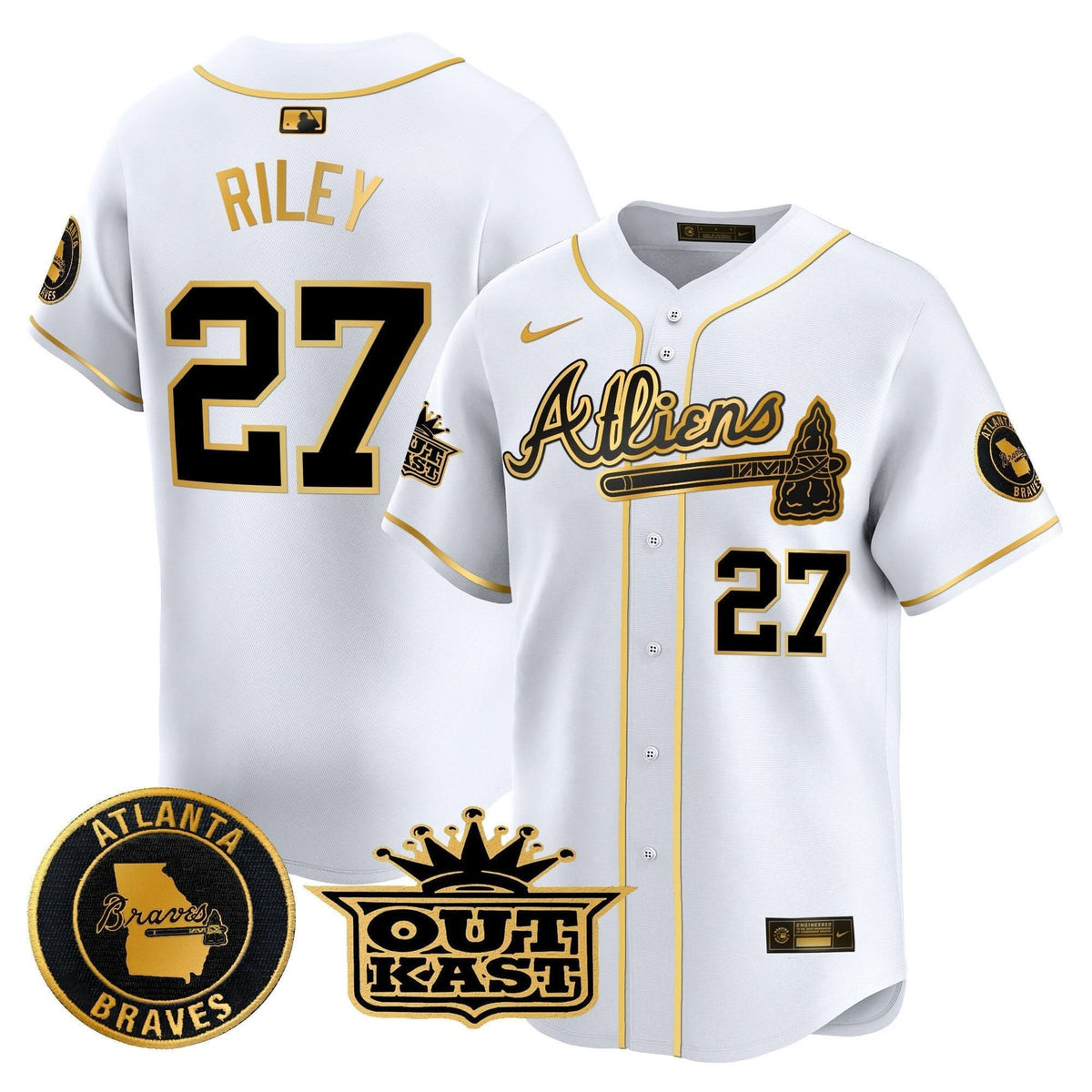 Atlanta Braves Atliens Vapor Premier Limited Jersey - Stitched