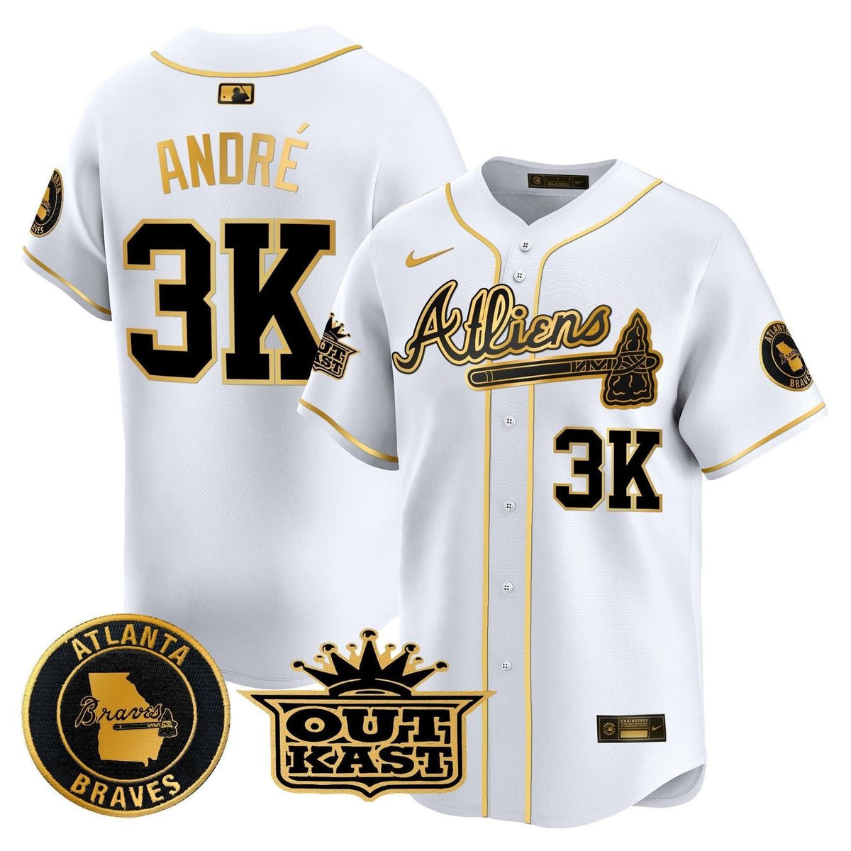 Atlanta Braves Atliens Vapor Premier Limited Jersey - Stitched