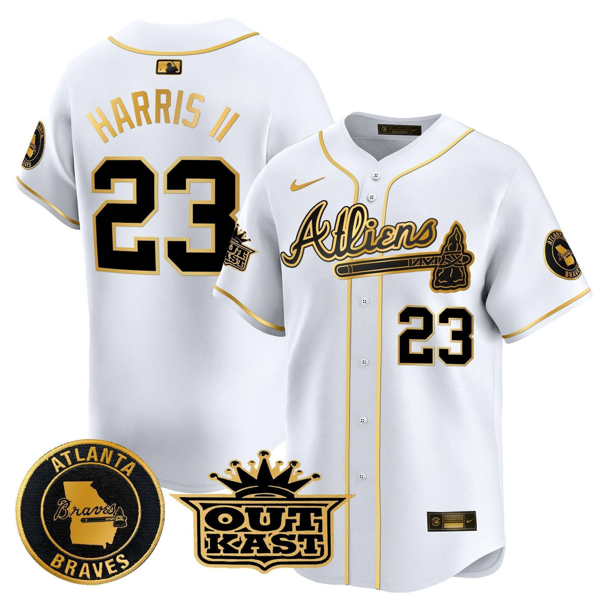Atlanta Braves Atliens Vapor Premier Limited Jersey - Stitched