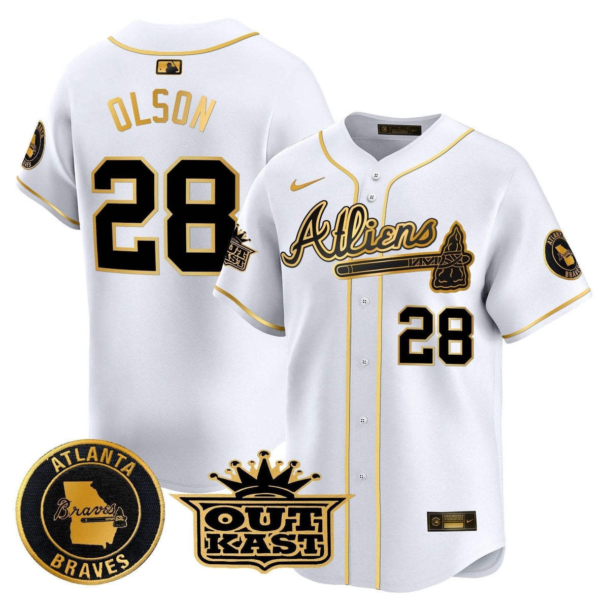 Atlanta Braves Atliens Vapor Premier Limited Jersey - Stitched