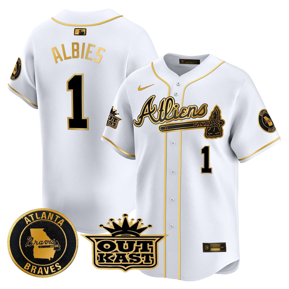 Atlanta Braves Atliens Vapor Premier Limited Jersey - Stitched