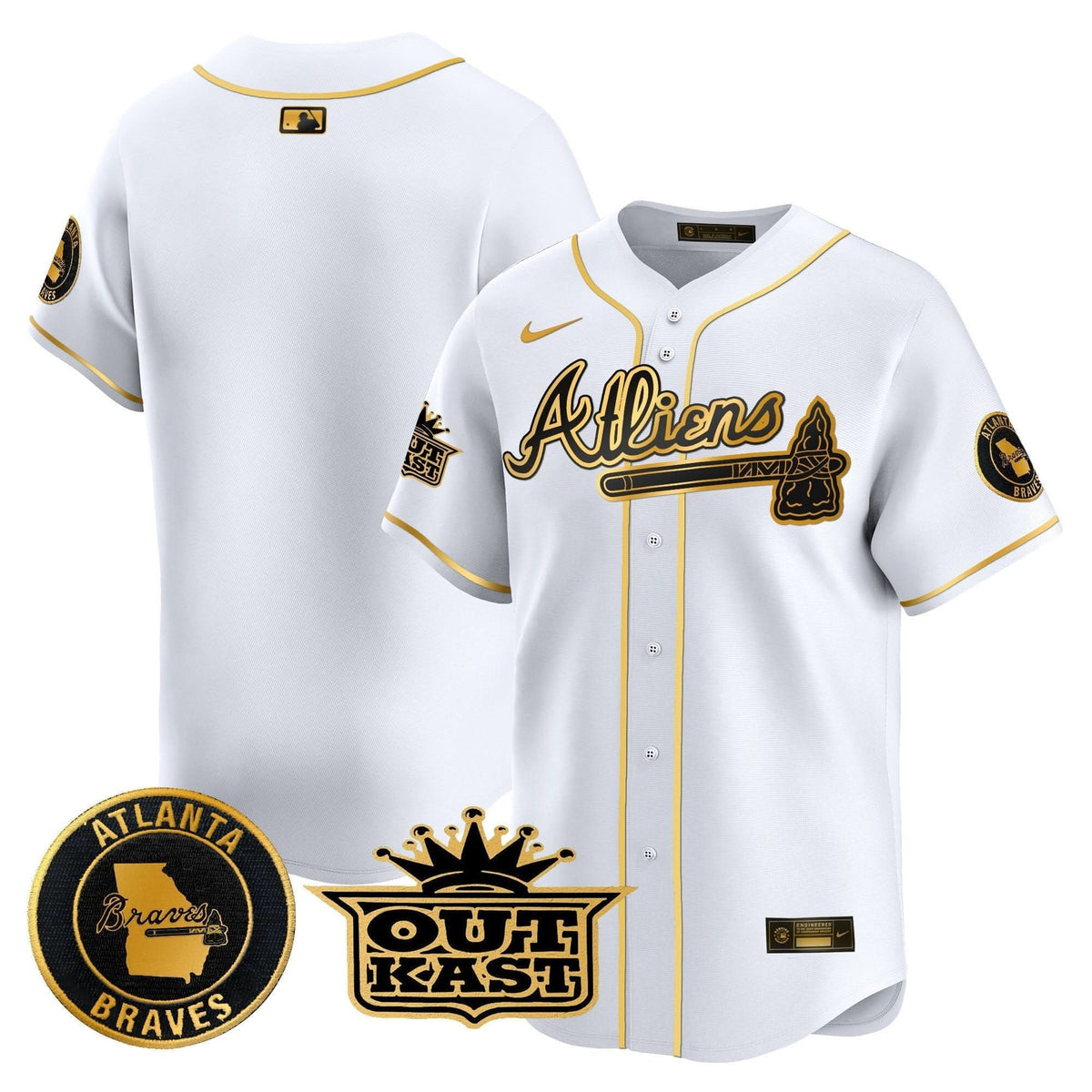 Atlanta Braves Atliens Vapor Premier Limited Jersey - Stitched