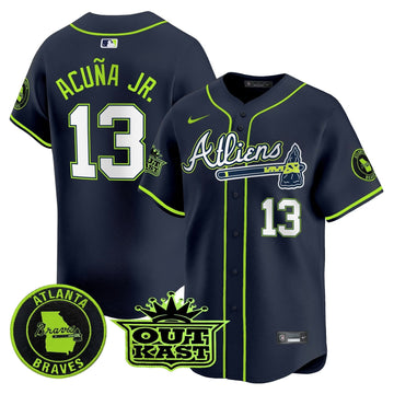 Atlanta Braves Atliens Vapor Premier Limited Jersey - Stitched