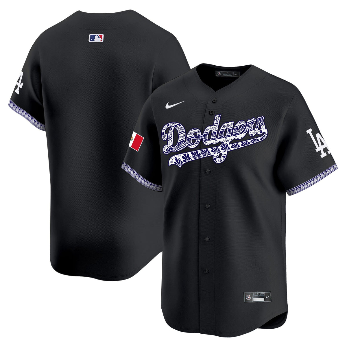 Los Angeles Dodgers Mexico Vapor Premier Limited Jersey V3 - Stitched-Cuztomshoes