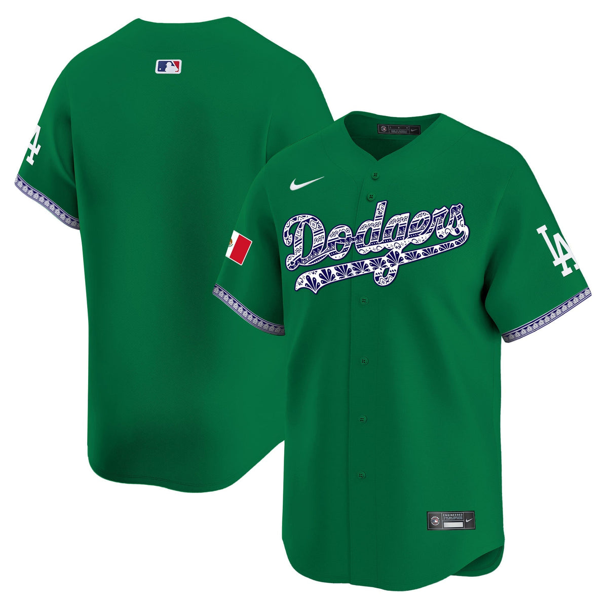 Los Angeles Dodgers Mexico Vapor Premier Limited Jersey V3 - Stitched-Cuztomshoes