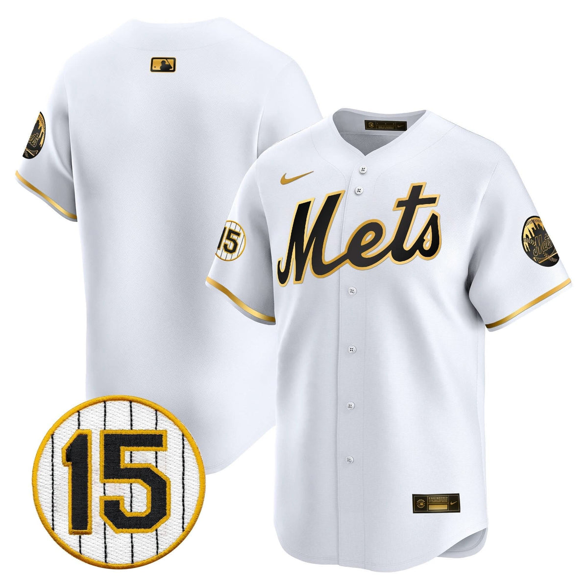 New York Mets Jerry Grote Patch Vapor Premier Limited Jersey - Stitched