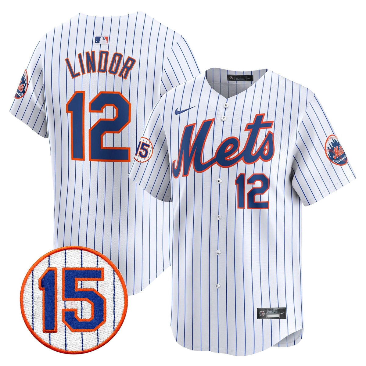 New York Mets Jerry Grote Patch Vapor Premier Limited Jersey - Stitched