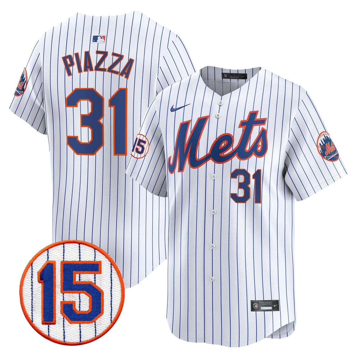 New York Mets Jerry Grote Patch Vapor Premier Limited Jersey - Stitched