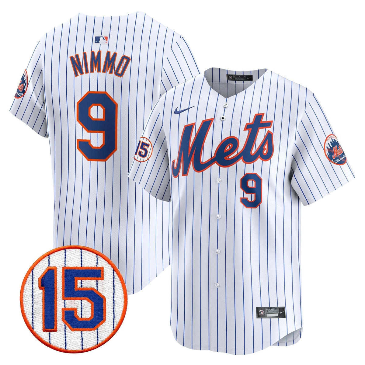 New York Mets Jerry Grote Patch Vapor Premier Limited Jersey - Stitched