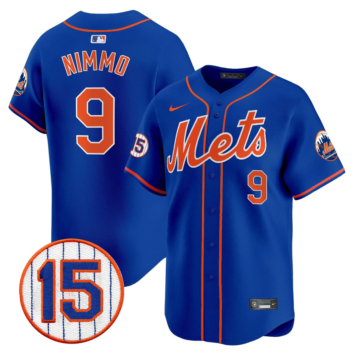 New York Mets Jerry Grote Patch Vapor Premier Limited Jersey - Stitched