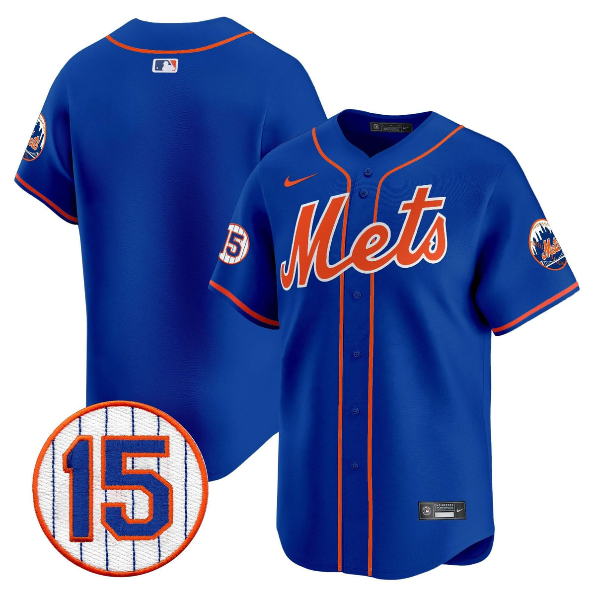 New York Mets Jerry Grote Patch Vapor Premier Limited Jersey - Stitched
