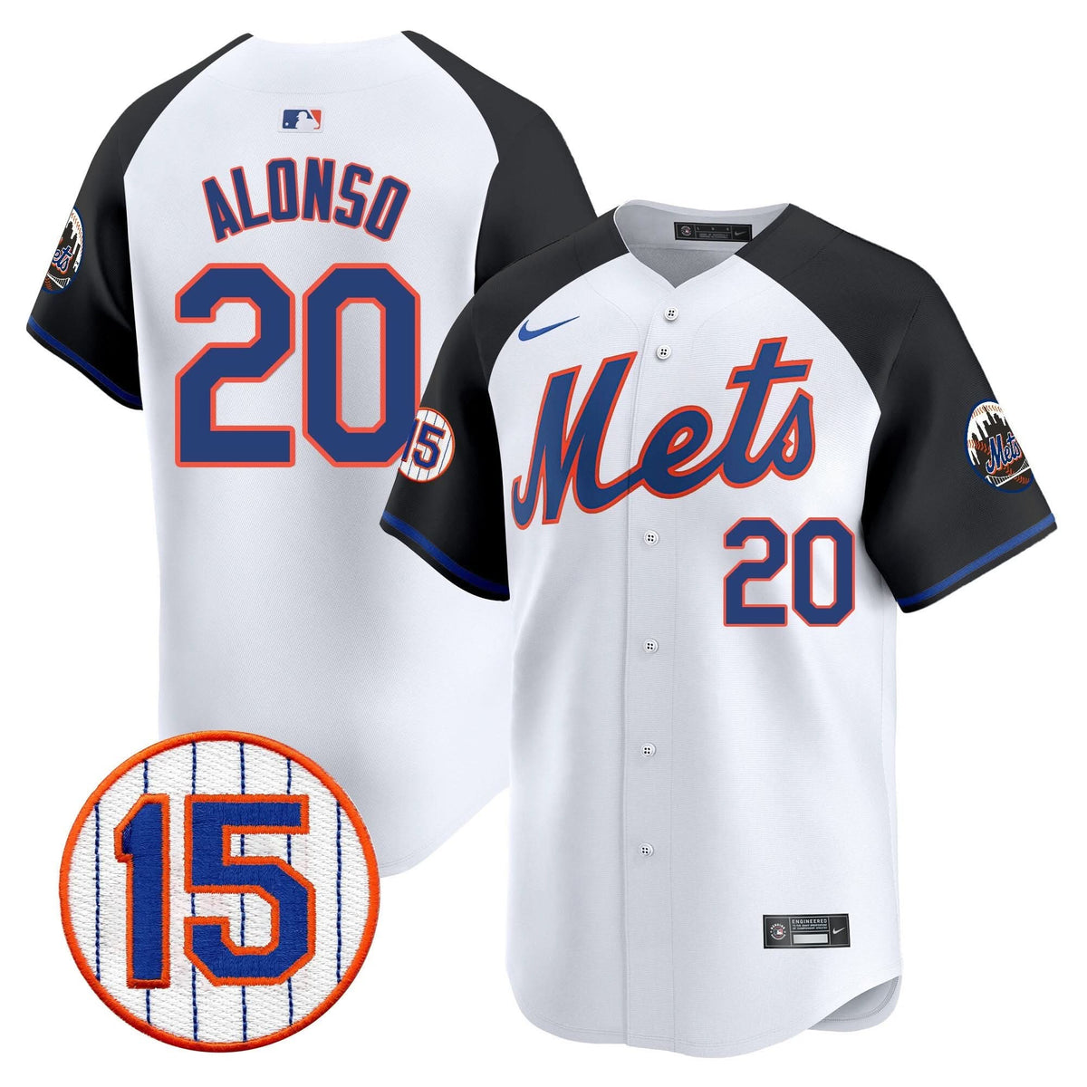 New York Mets Jerry Grote Patch Vapor Premier Limited Jersey - Stitched