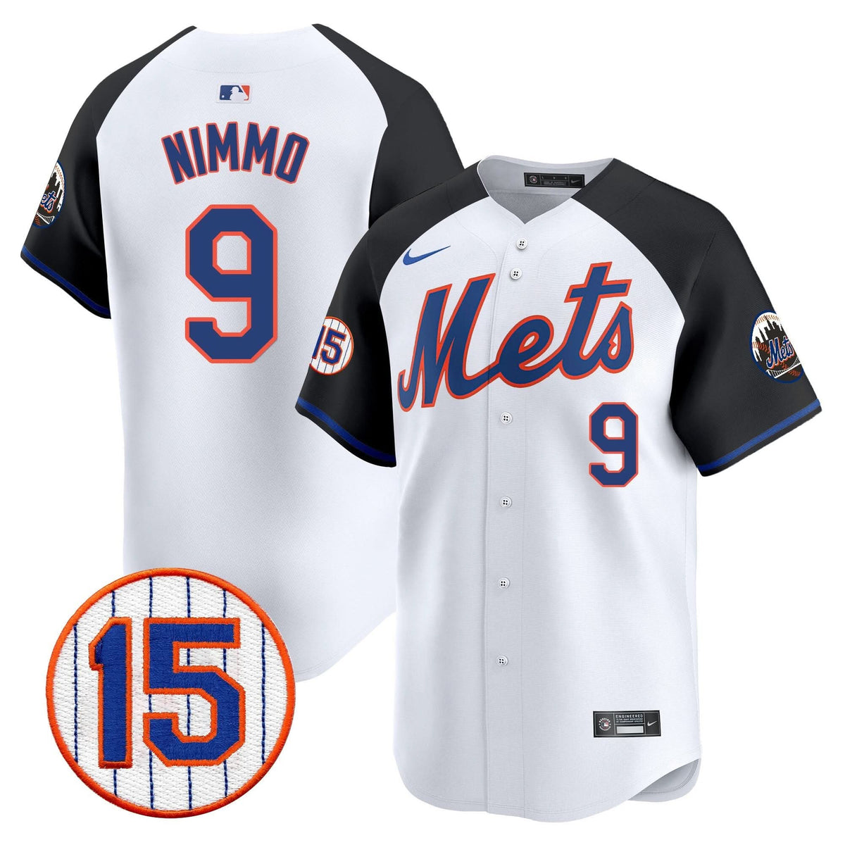 New York Mets Jerry Grote Patch Vapor Premier Limited Jersey - Stitched