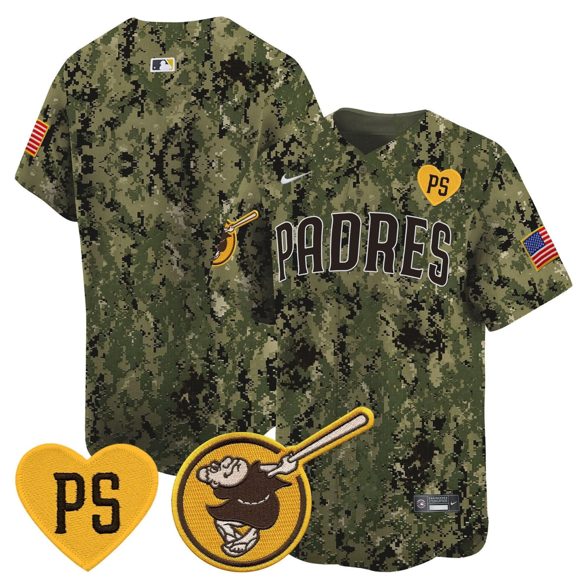 San Diego Padres USMC Alternate Vapor Premier Limited Jersey – Stitched