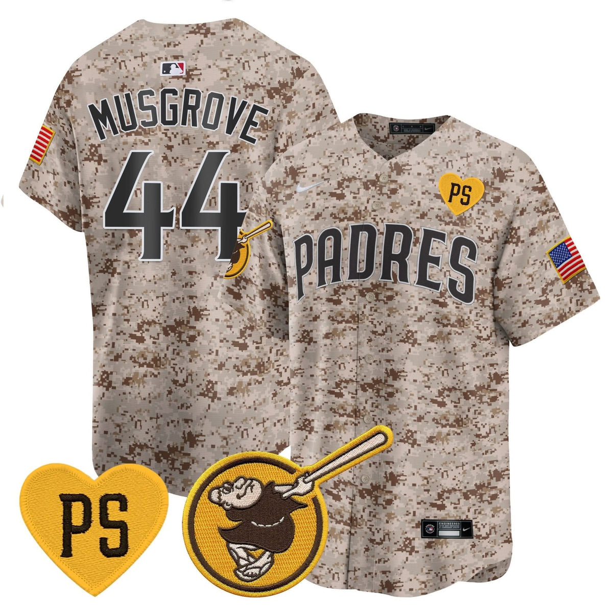 San Diego Padres USMC Alternate Vapor Premier Limited Jersey – Stitched