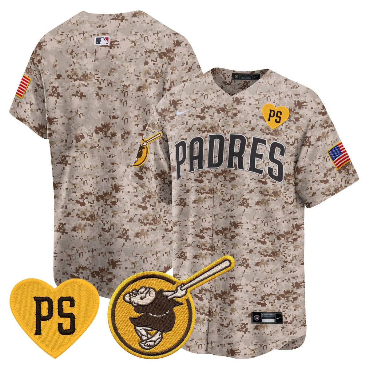 San Diego Padres USMC Alternate Vapor Premier Limited Jersey – Stitched