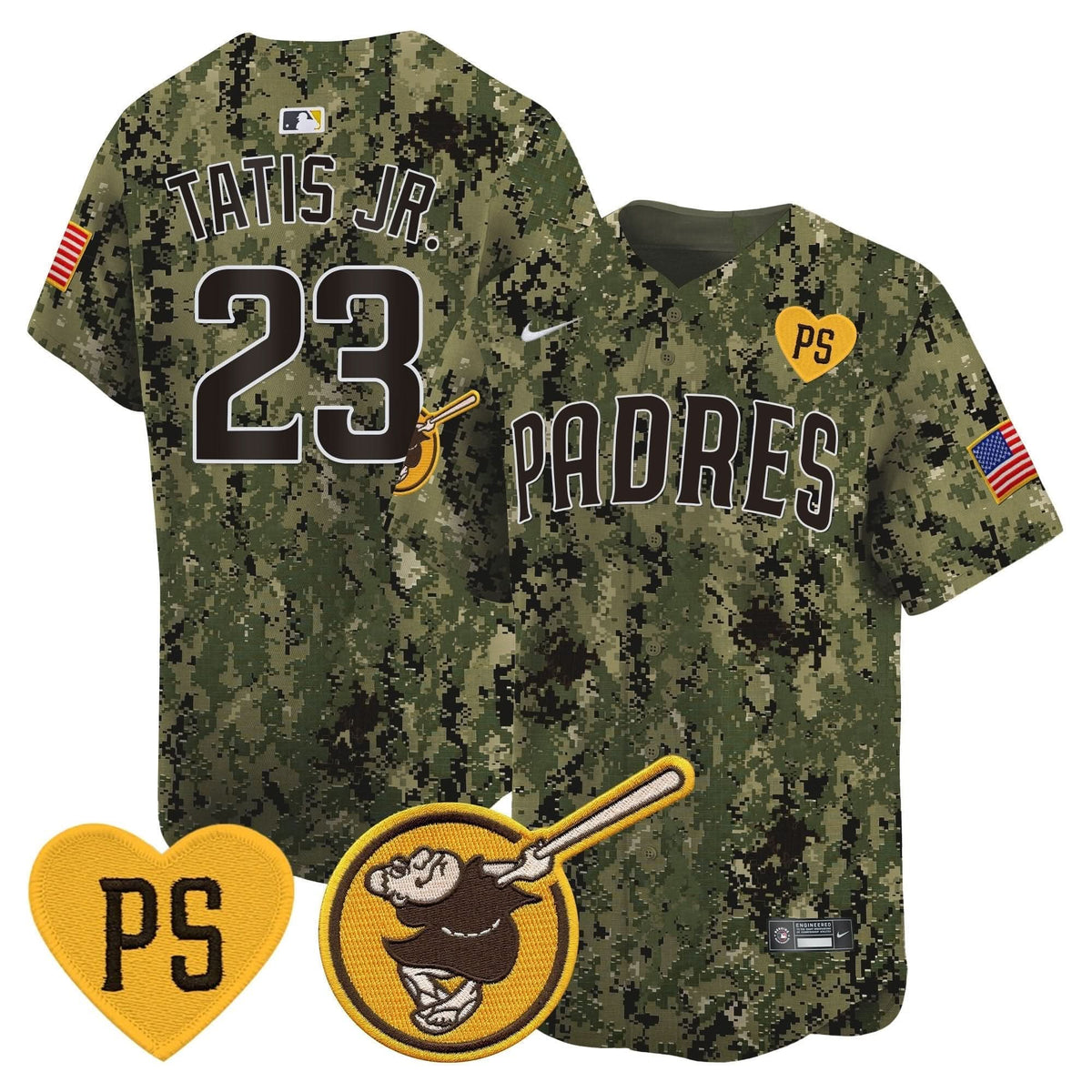 San Diego Padres USMC Alternate Vapor Premier Limited Jersey – Stitched