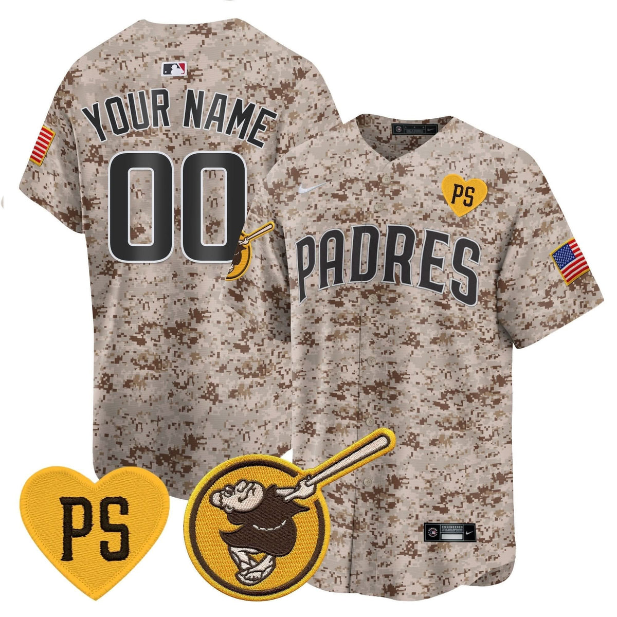 San Diego Padres USMC Alternate Vapor Premier Limited Custom Jersey – Stitched