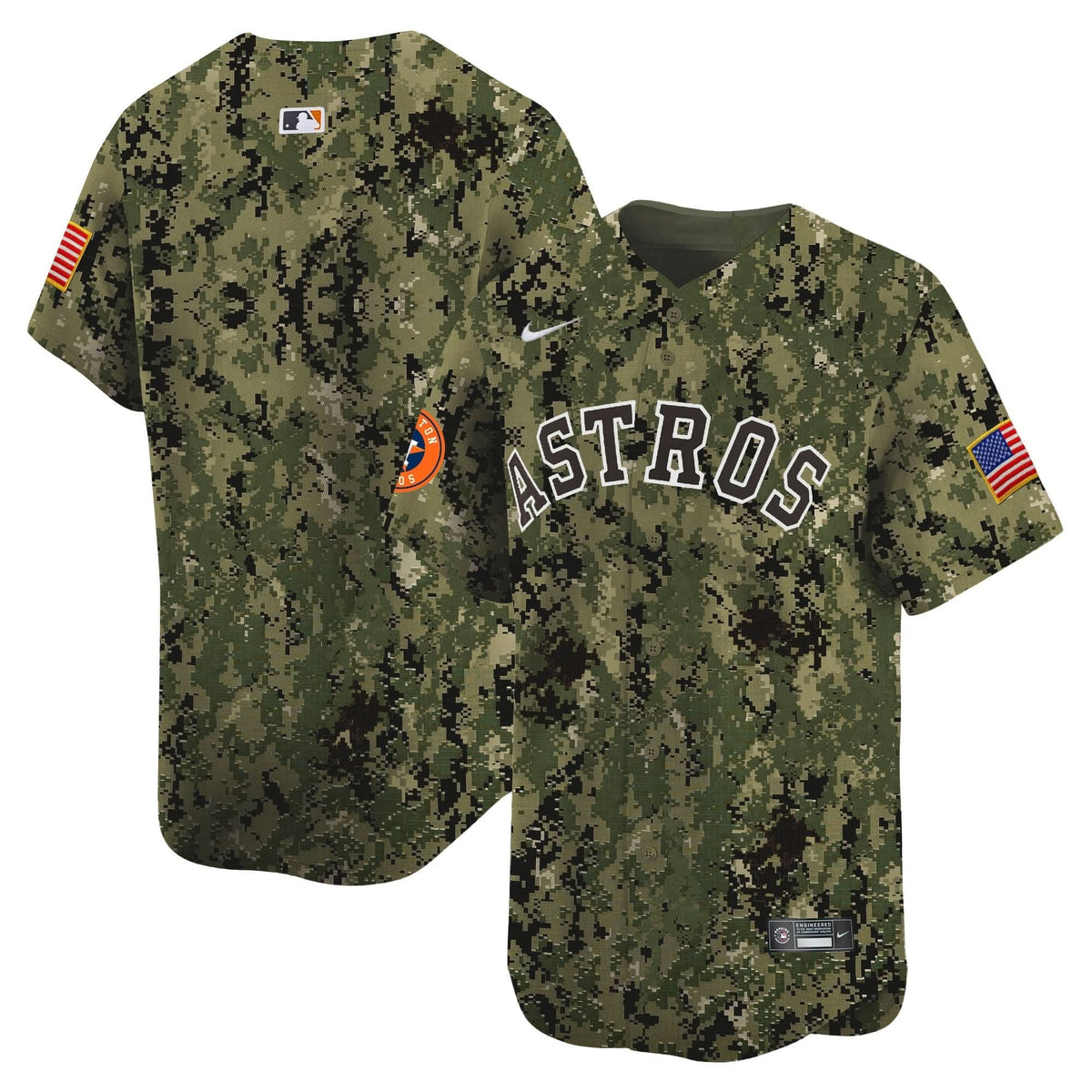 Houston Astros USMC Alternate Vapor Premier Limited Jersey - Stitched-Cuztomshoes