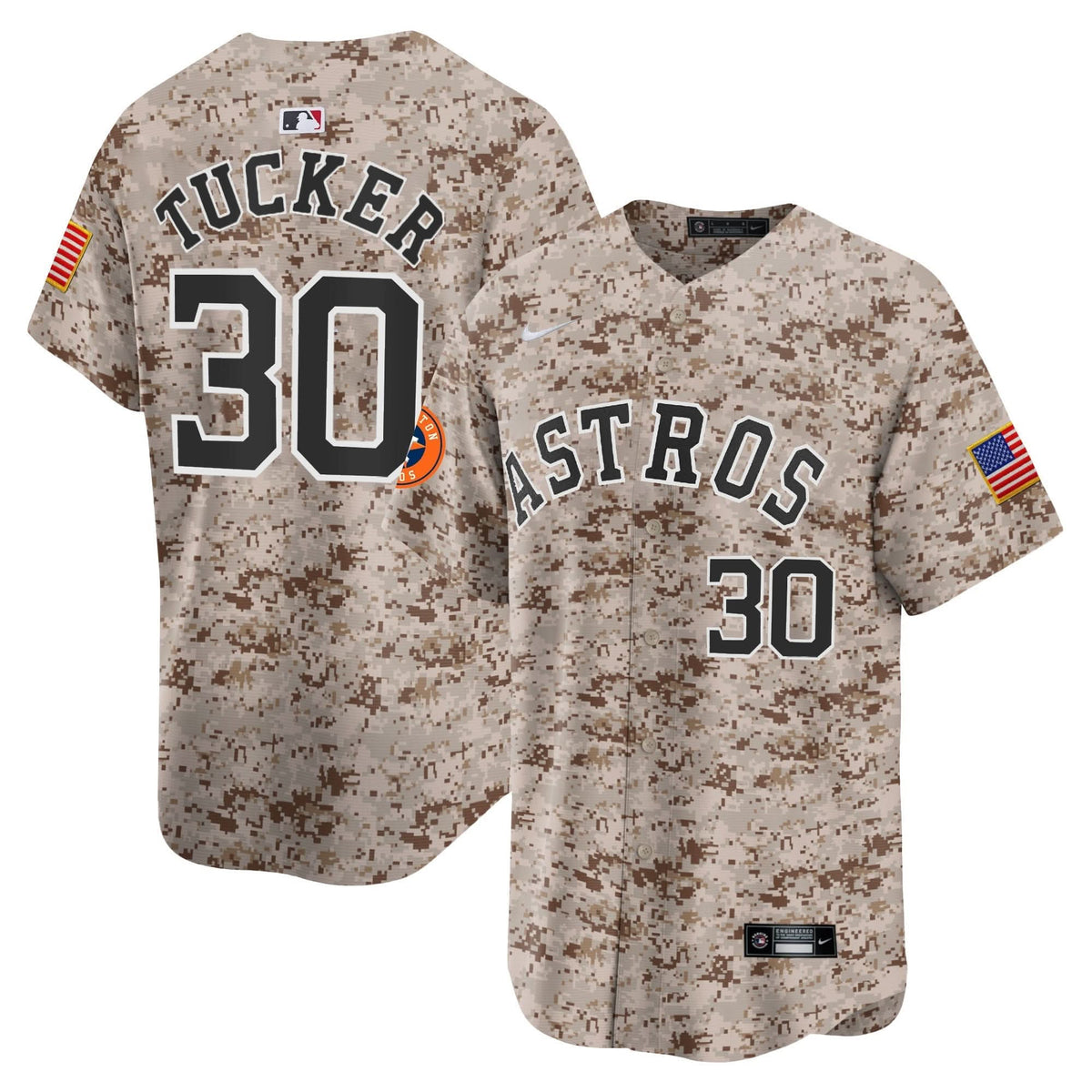 Houston Astros USMC Alternate Vapor Premier Limited Jersey - Stitched-Cuztomshoes