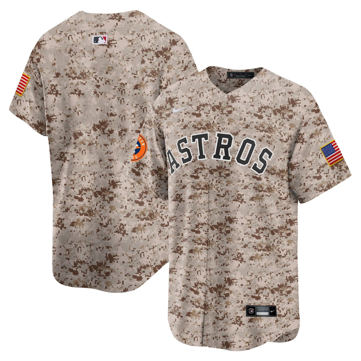 Houston Astros USMC Alternate Vapor Premier Limited Jersey - Stitched-Cuztomshoes