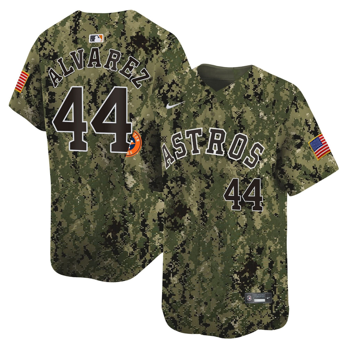 Houston Astros USMC Alternate Vapor Premier Limited Jersey - Stitched-Cuztomshoes