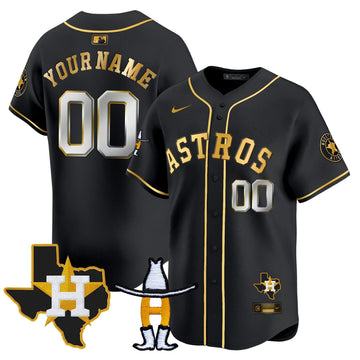 Houston Astros Houston Rodeo Patch Vapor Premier Limited Custom Jersey V2 - Stitched