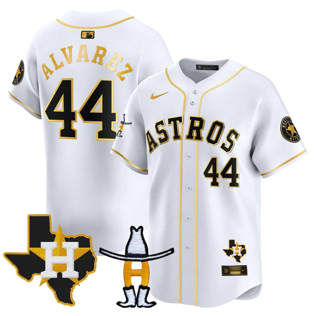 Houston Astros Houston Rodeo Patch Vapor Premier Limited Jersey V2 - Stitched