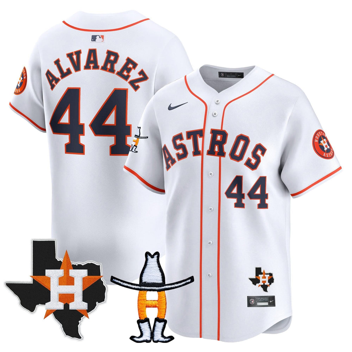 Houston Astros Houston Rodeo Patch Vapor Premier Limited Jersey V2 - Stitched