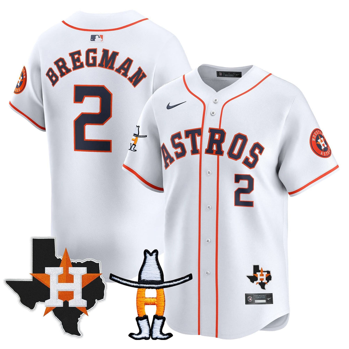 Houston Astros Houston Rodeo Patch Vapor Premier Limited Jersey V2 - Stitched