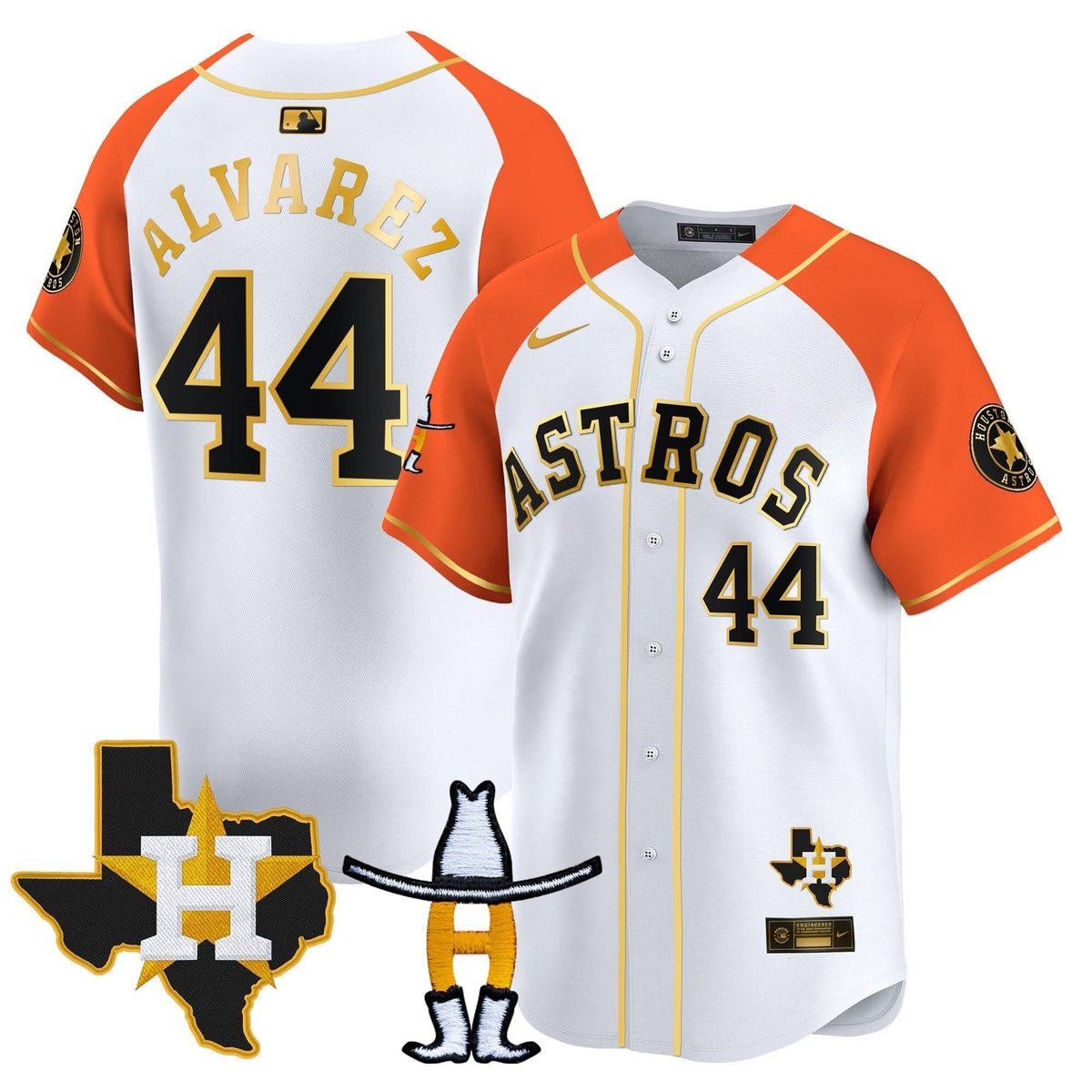 Houston Astros Houston Rodeo Patch Vapor Premier Limited Jersey V2 - Stitched