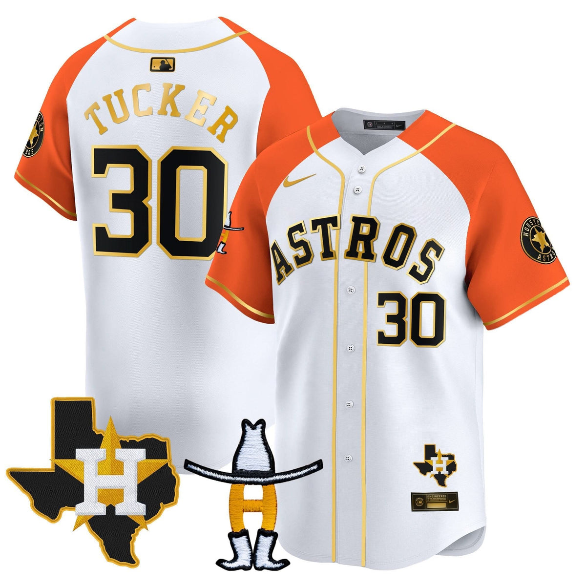 Houston Astros Houston Rodeo Patch Vapor Premier Limited Jersey V2 - Stitched