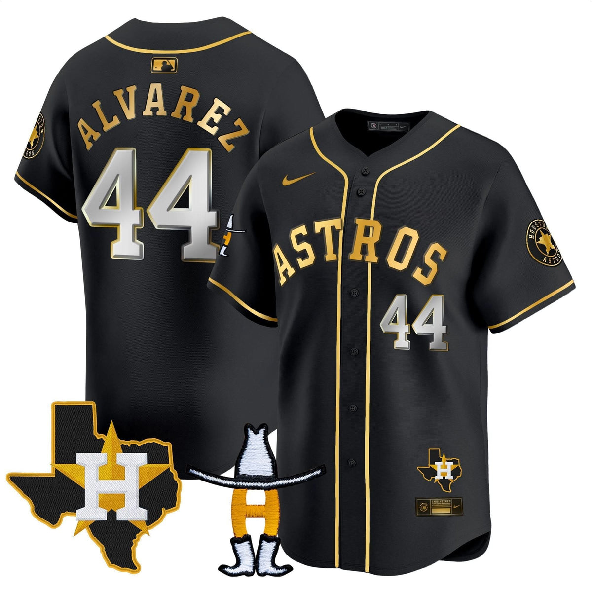 Houston Astros Houston Rodeo Patch Vapor Premier Limited Jersey V2 - Stitched