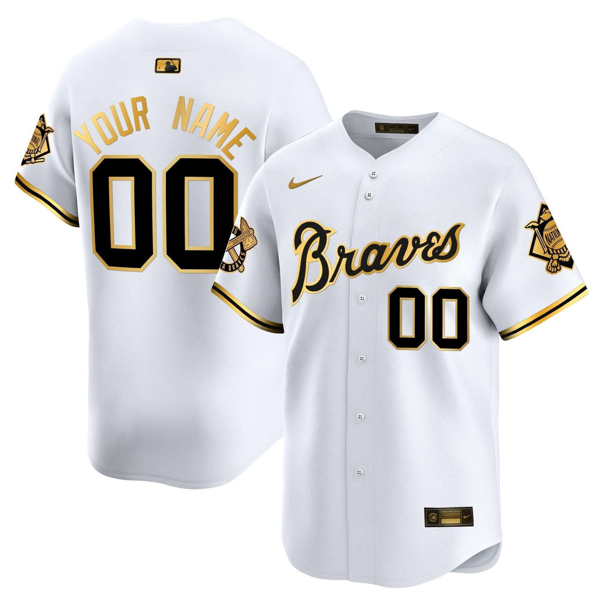 Atlanta Braves Peaches n' Cream Vapor Premier Limited Custom Jersey - Stitched