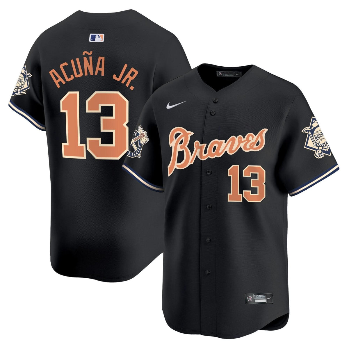 Atlanta Braves Peaches n' Cream Vapor Premier Limited Jersey - Stitched