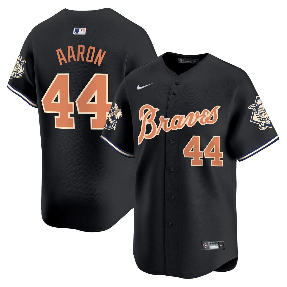Atlanta Braves Peaches n' Cream Vapor Premier Limited Jersey - Stitched