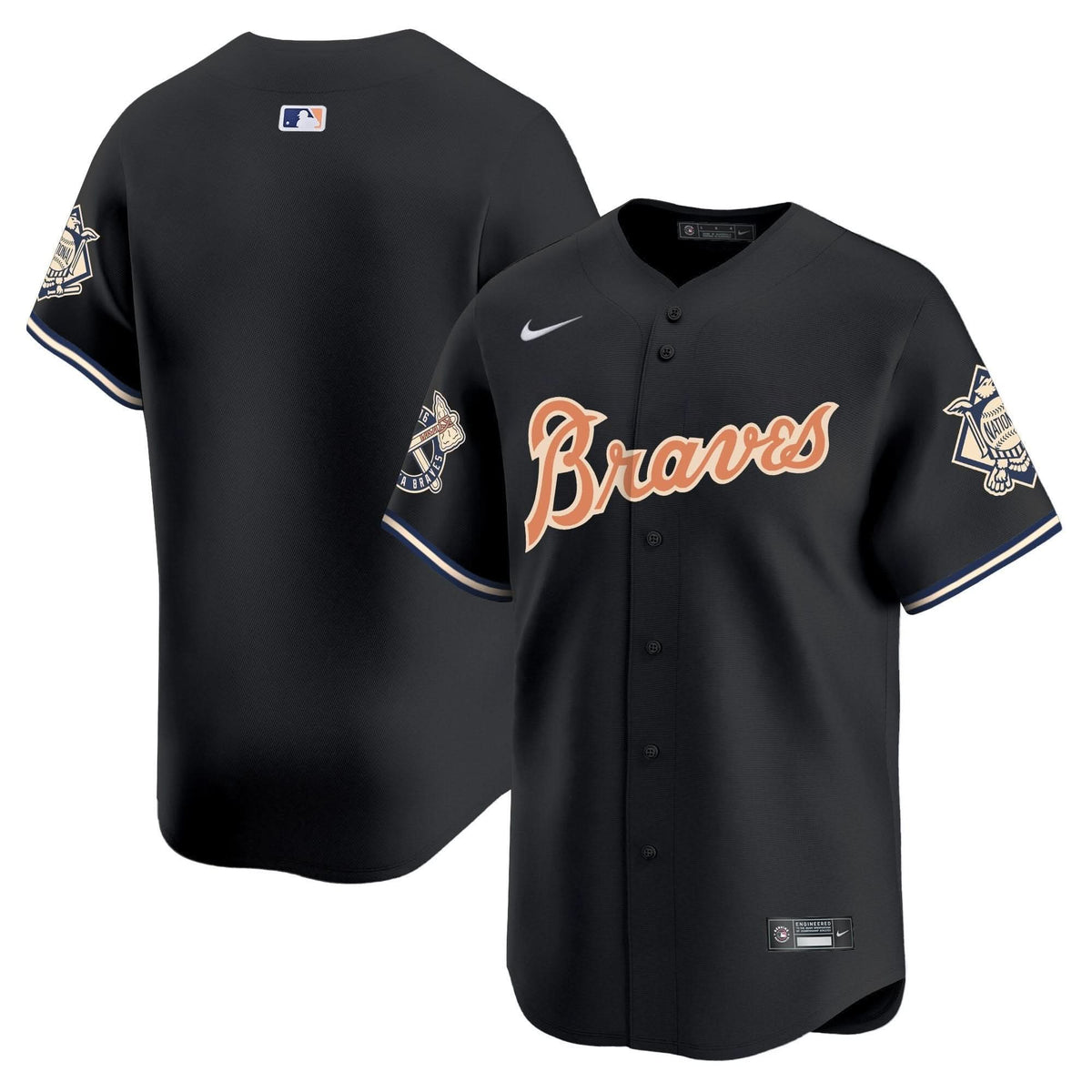 Atlanta Braves Peaches n' Cream Vapor Premier Limited Jersey - Stitched